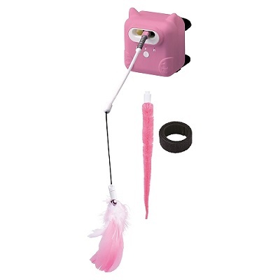 日本直送 Nyanta Club 電動羽毛貓棒 左右移動式