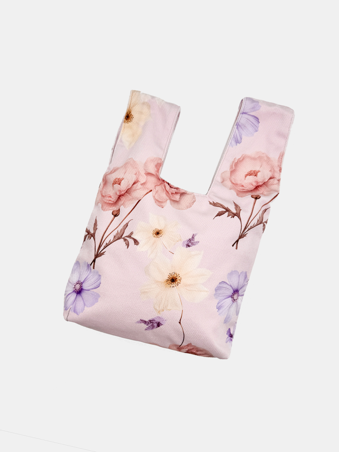 超輕薄可折疊「Floral Serenity」織布袋