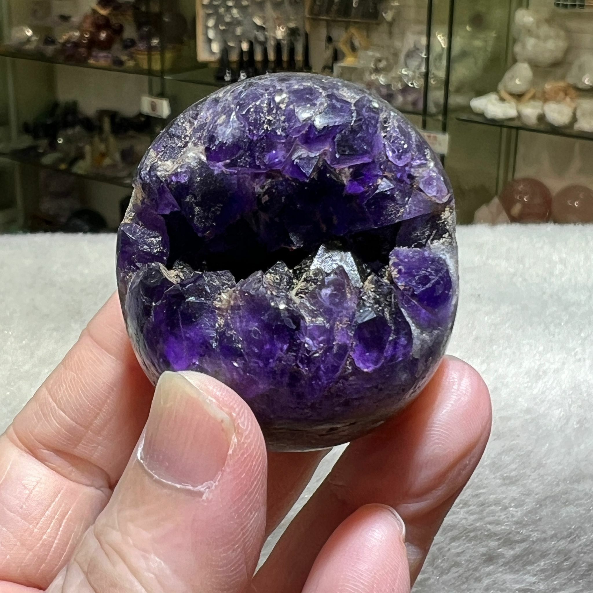 紫晶開口笑 4.1cm+/-