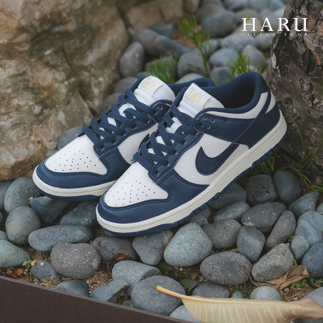 Nike WMNS Dunk Low Next Nature Olympic 白 深藍色 環保材質 FZ6770-001