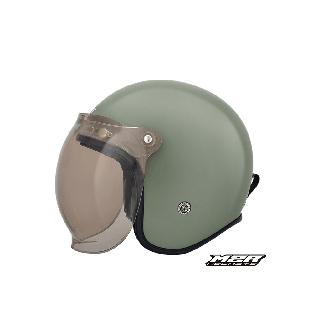 M2R MO-3 素色 復古帽 含泡泡鏡