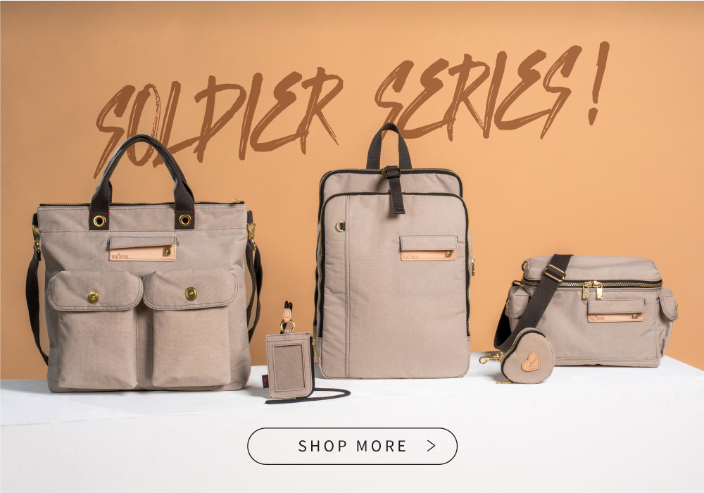 satana Soldier 趣淘異想斜背包-奶茶色 SOS3210-419 看更多商品