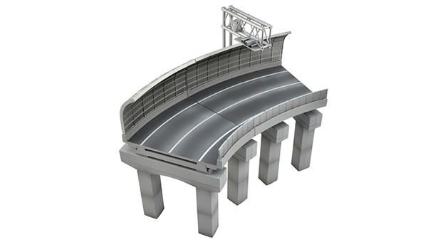 Building Collection 187 Highway Curve Set