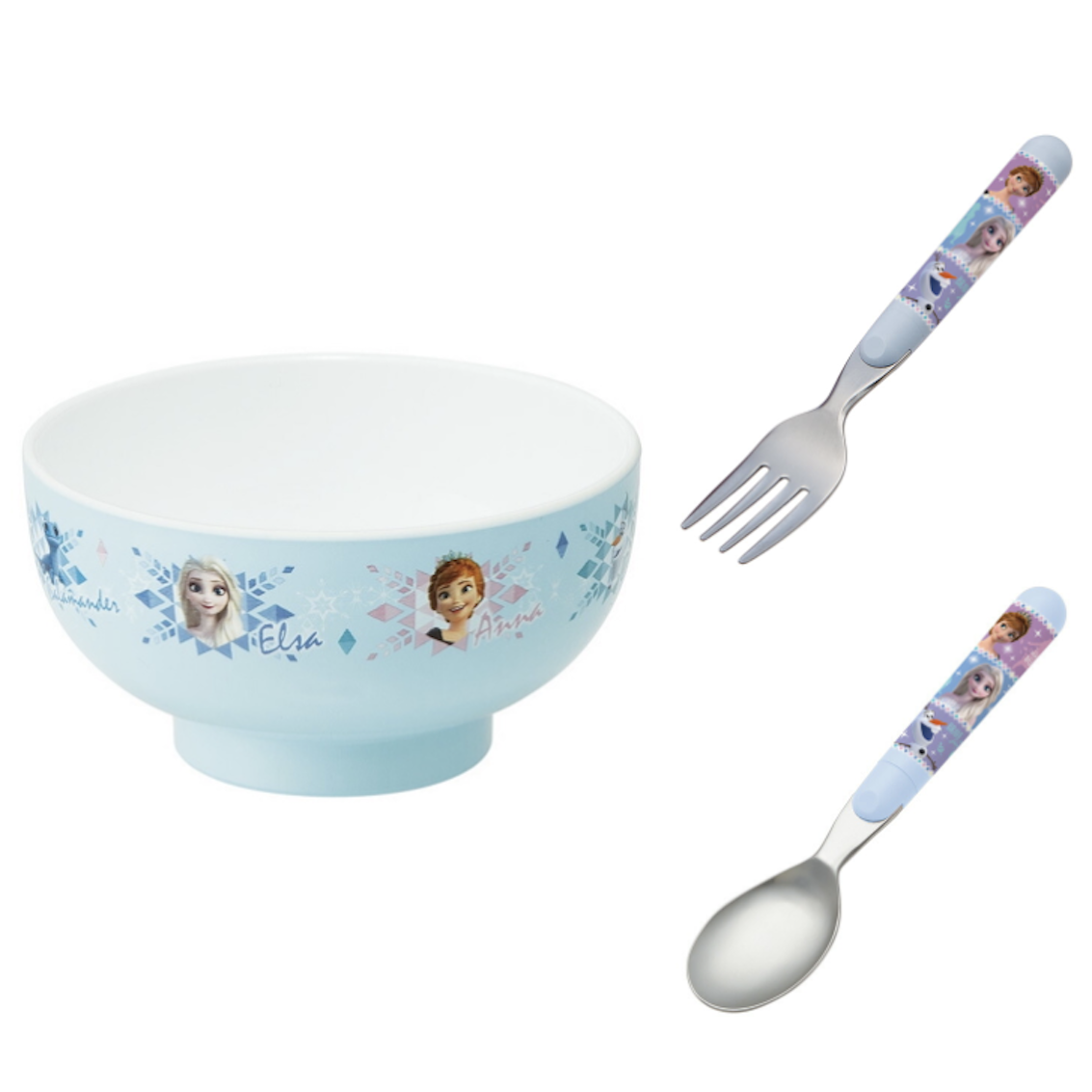 日本製 Skater 幼兒食物碗 + 餐具套裝 - Frozen