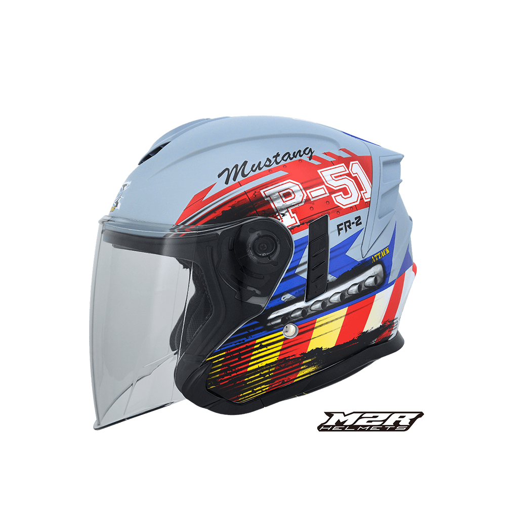 M2R FR-2 FR2 紀念版  #10  P51迷彩 開放式安全帽