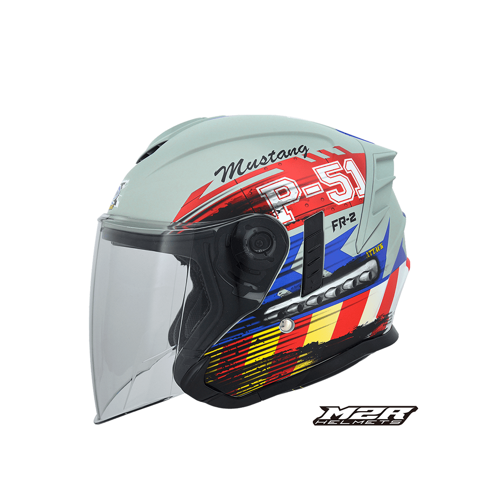 M2R FR-2 FR2 紀念版  #10  P51迷彩 開放式安全帽