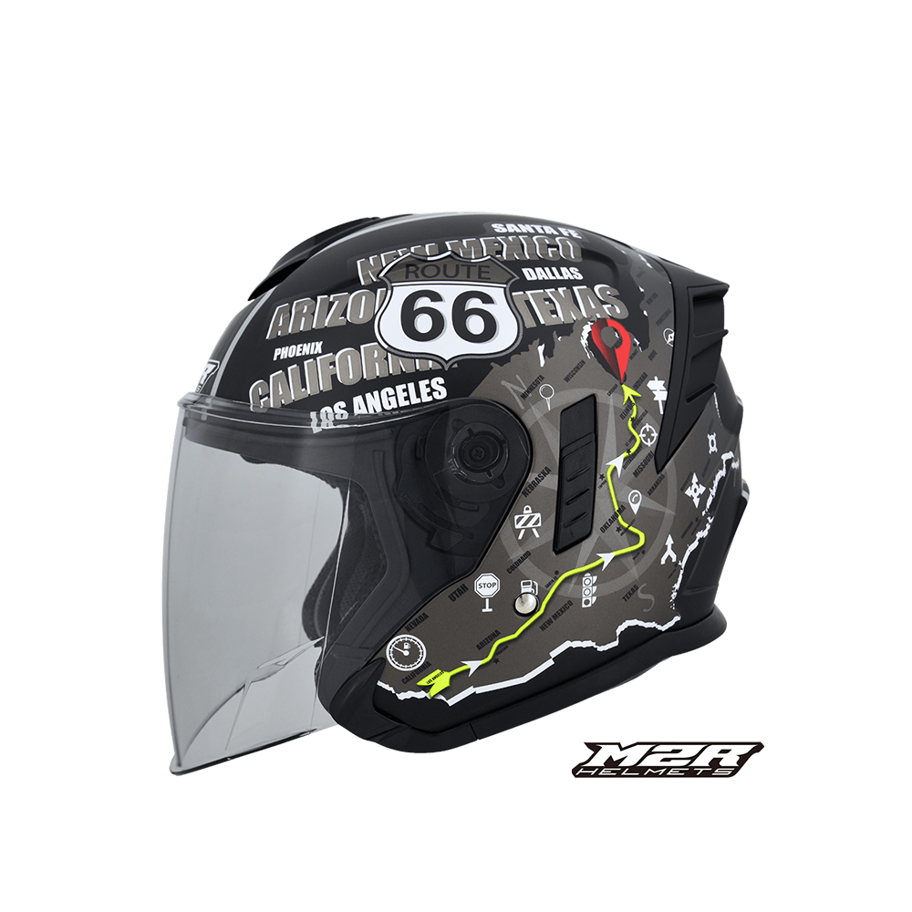 M2R FR-2 FR2 紀念版  #5 66號公路 開放式安全帽