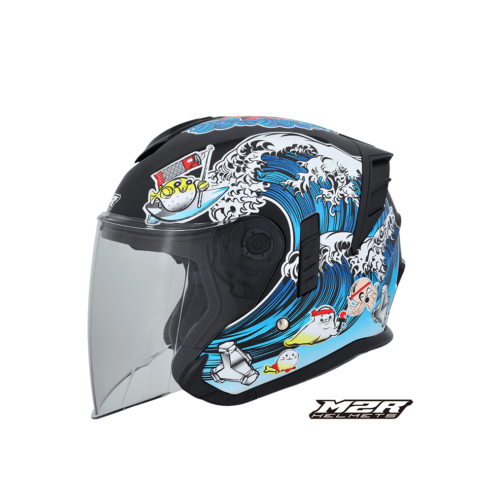 M2R FR-2 FR2 紀念版  #1 海洋世界 開放式安全帽