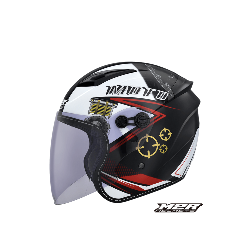 M2R J-7 J7 #2 加大版 彩繪  開放式安全帽