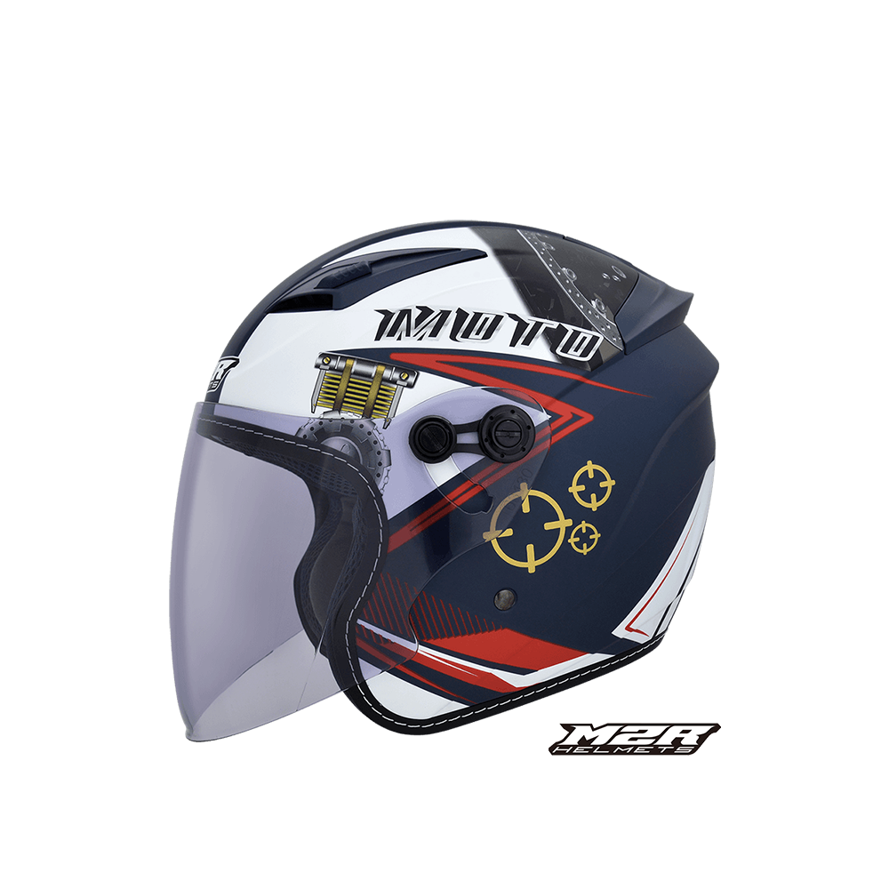 M2R J-7 J7 #2 加大版 彩繪  開放式安全帽