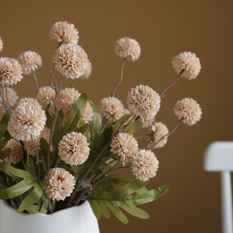 仿真絹布迷你乒乓菊 (蒲公英)