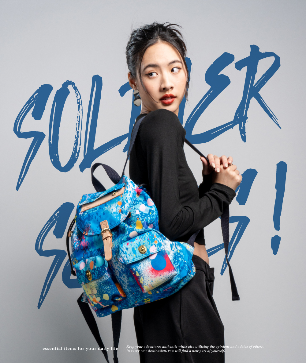 satana Soldier 小休閒束口後背包-無與倫比 SOS3001-242 形象照