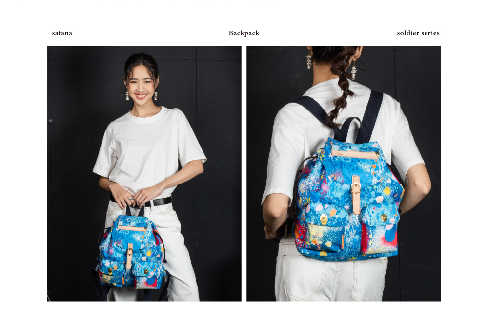 satana Soldier 小休閒束口後背包-無與倫比 SOS3001-242 後背手提照