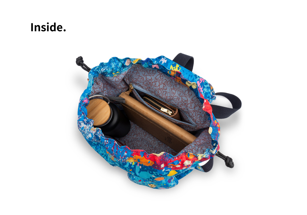 satana Soldier 小休閒束口後背包-無與倫比 SOS3001-242 內部隔層照