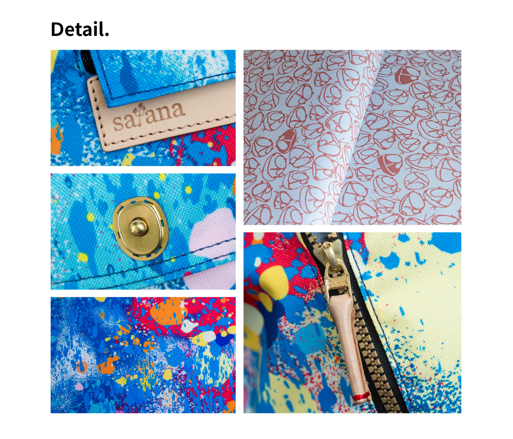 satana Soldier 小休閒束口後背包-無與倫比 SOS3001-242 細節特寫照