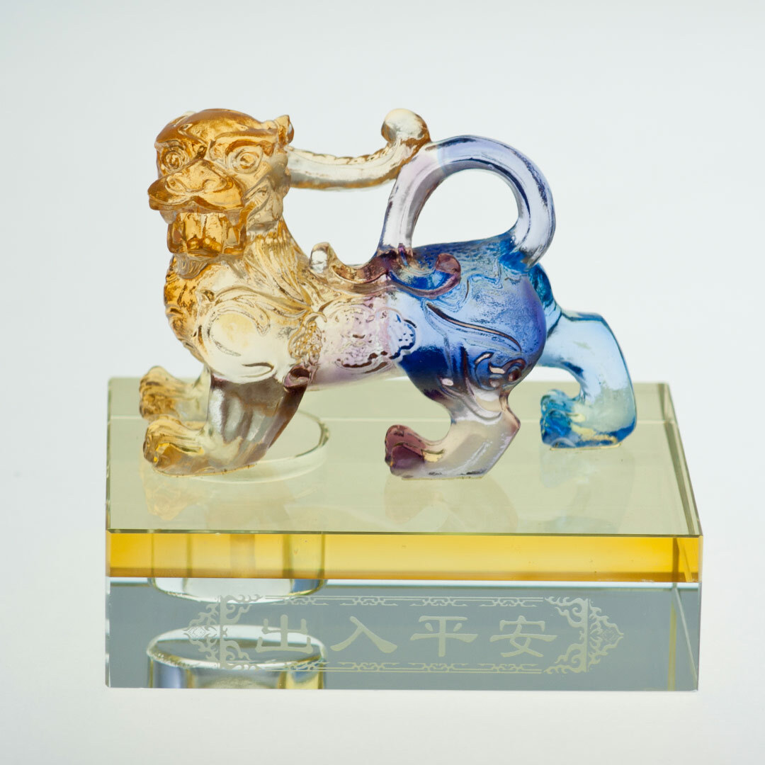 古法琉璃貔貅擺件｜汽車裝飾 收銀台招財擺飾 開運鎮煞首選