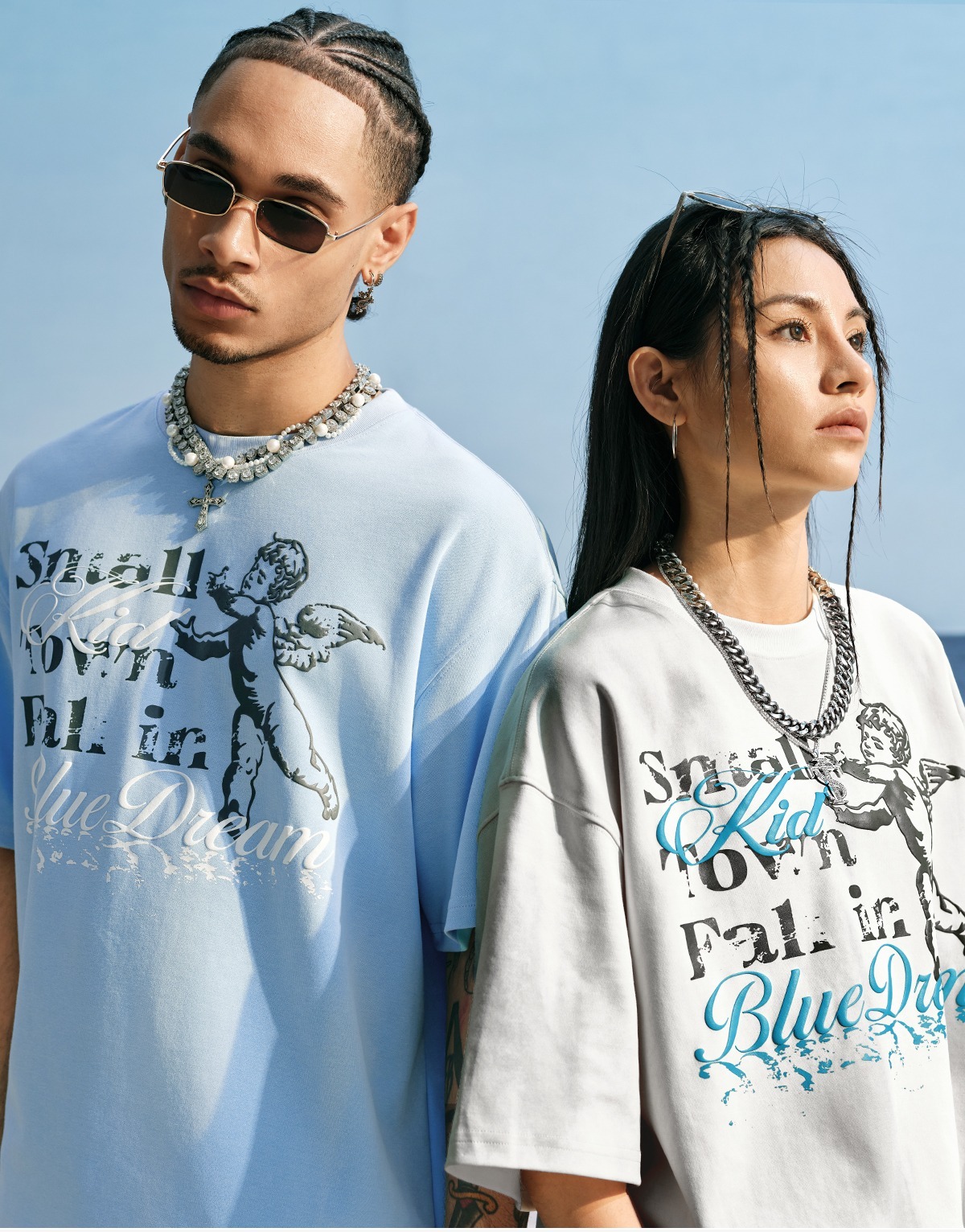 STK SmallTownKid  天使祈禱 蠟染水洗 短袖 T恤