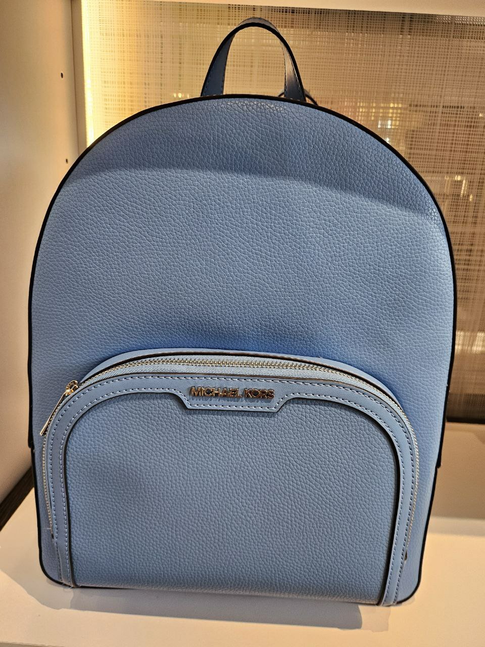 [S] MICHAEL KORS 35R4S8TB6L JAYCEE LEATHER LG ZIP PKT BACKPACK,STH PACIFIC, 196237915337 (SMK965)
