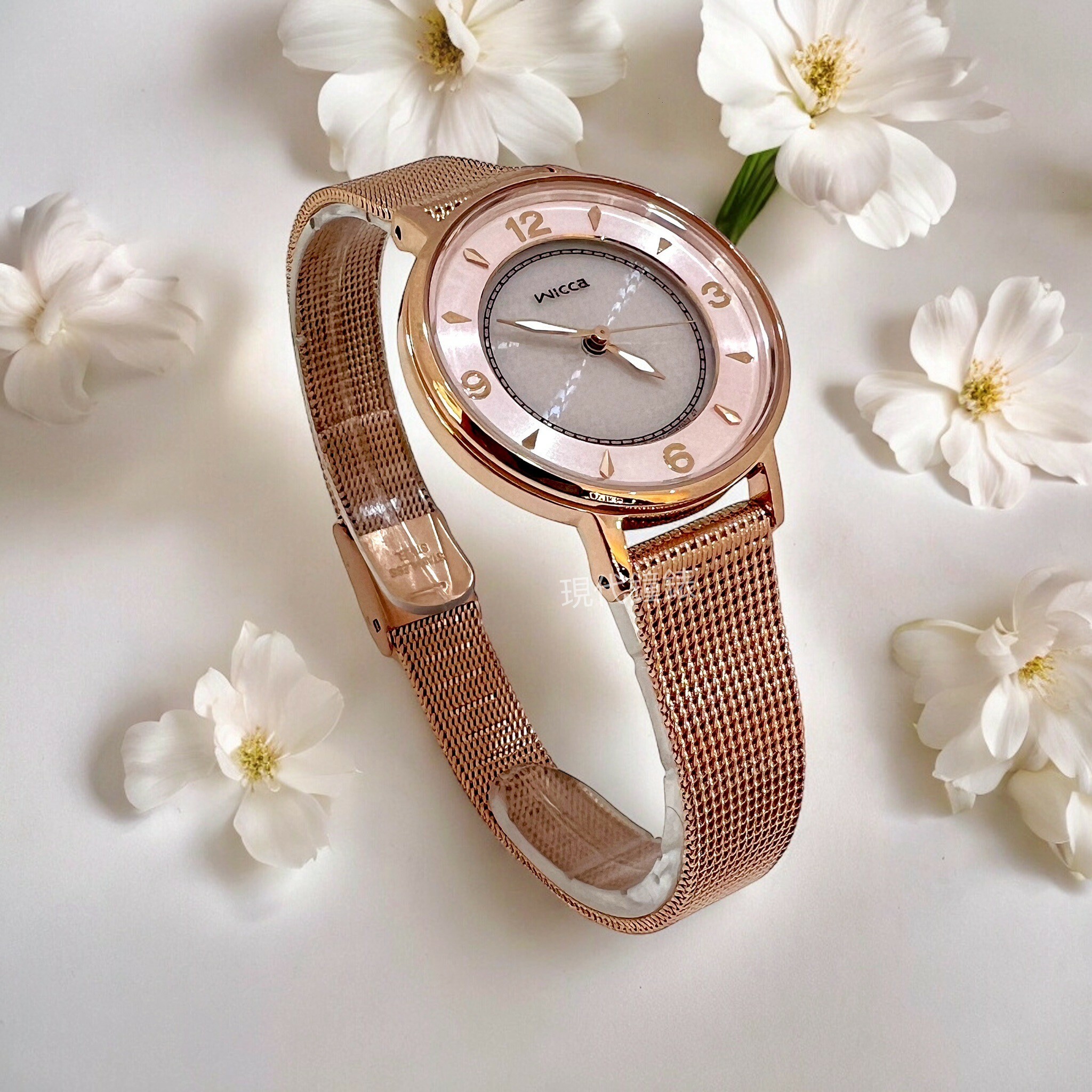 【CITIZEN 星辰】WICCA系列 千鳥格紋盛夏閃耀女腕錶KP3-465-95 28.1mm 現代鐘錶