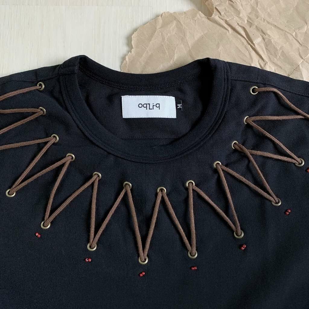 2017SS OqLiq Ray Reeve Tee 短袖 網眼  圖騰 黑色 現貨