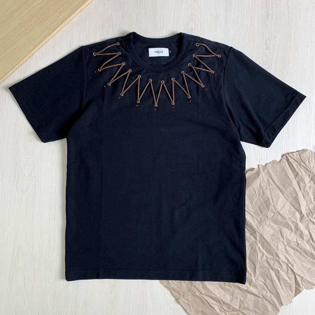 2017SS OqLiq Ray Reeve Tee 短袖 網眼  圖騰 黑色 現貨