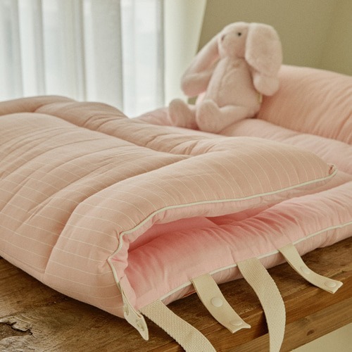 Check&Stripe果凍人物系列-雙面一體成型午睡墊(附贈枕芯)