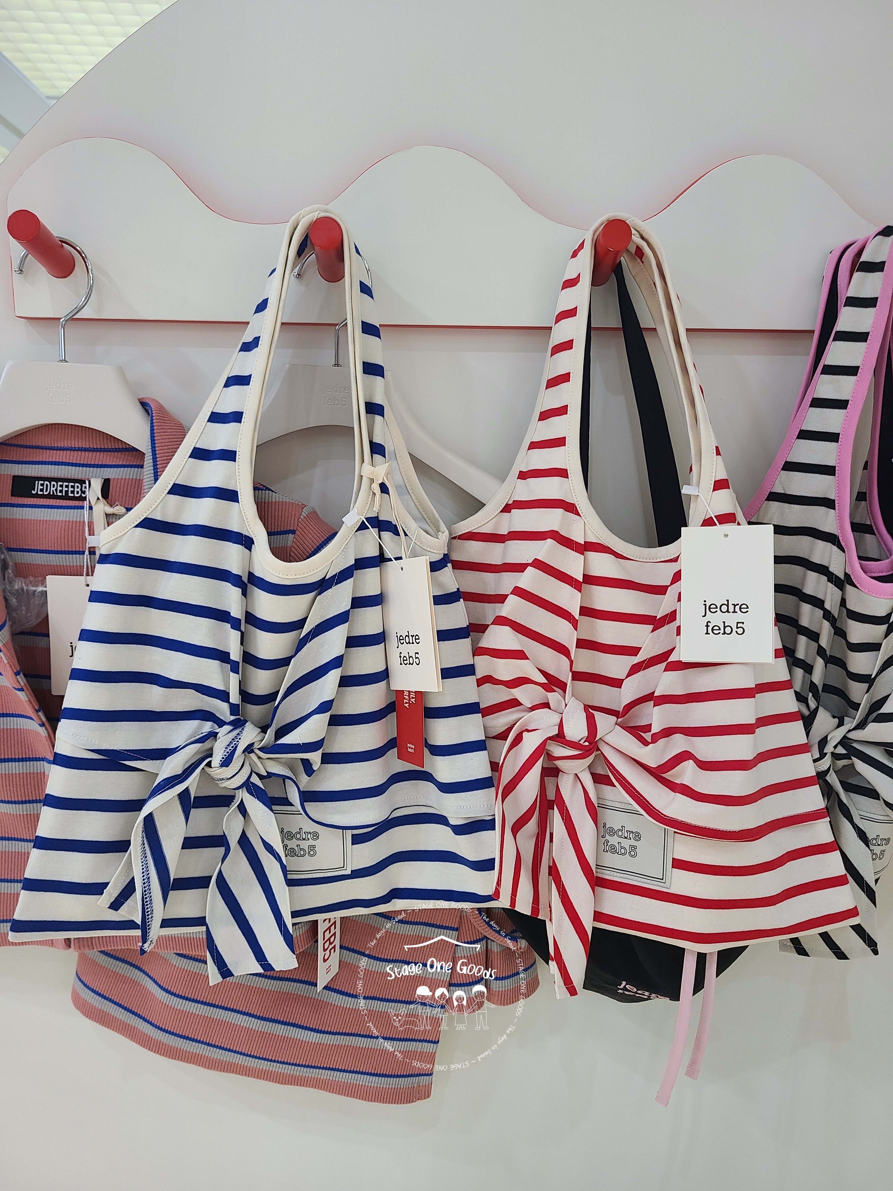 JEDREFEB5 Stripe Tie Bag Small (3colors)