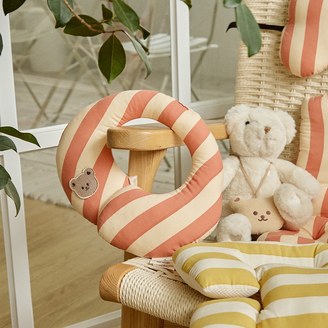 Check&Stripe果凍人物系列-四季嬰兒車頸枕