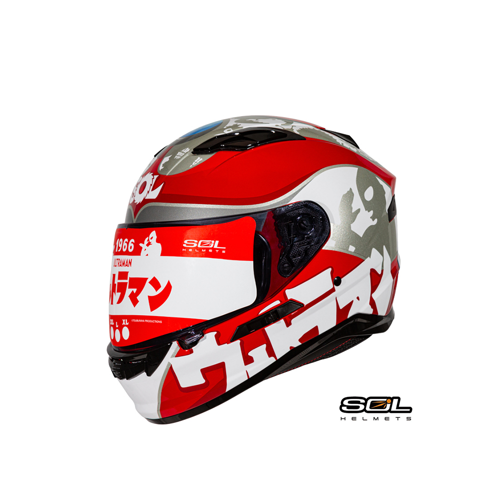 【限量聯名】SOL SF-6 超人力霸王 全罩安全帽