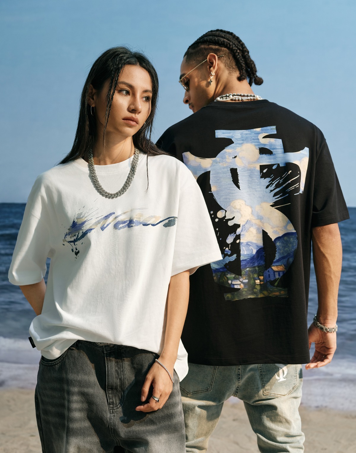 STK SmallTownKid 油畫潑漆 短袖 T恤