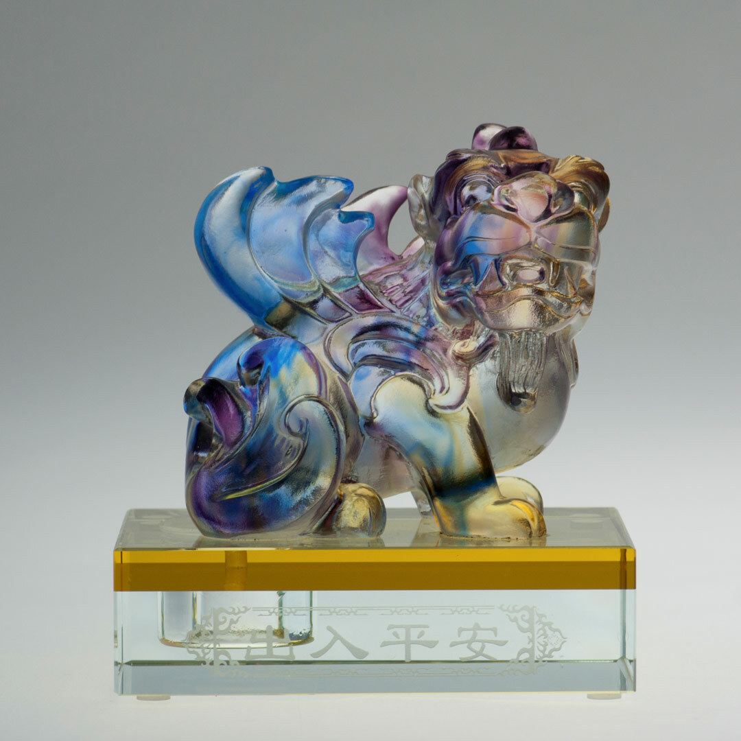 古法琉璃工藝｜飛天貔貅 鎮煞納財汽內店面開運首選