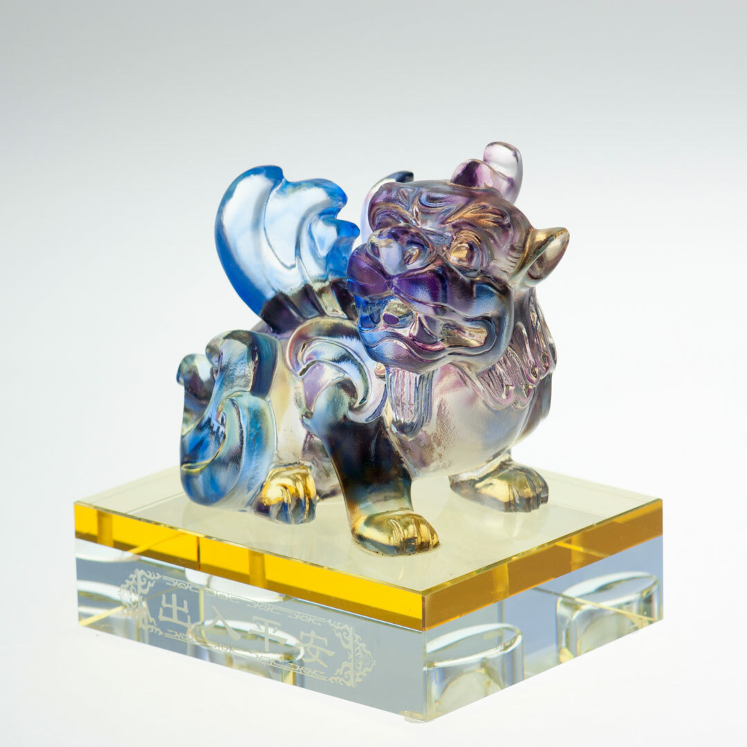 古法琉璃工藝｜飛天貔貅 鎮煞納財汽內店面開運首選