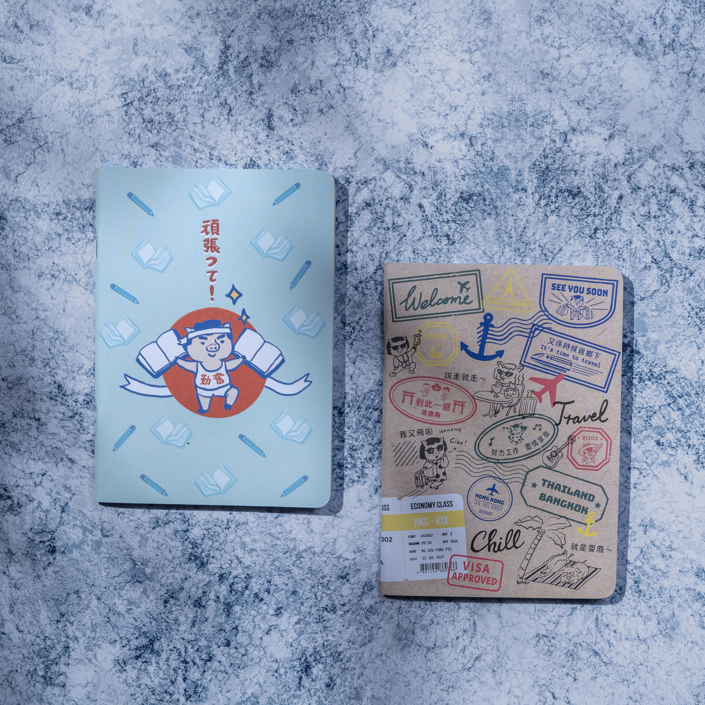 小鳳豬文儀用品｜B6 筆記簿 Note Book—「旅遊印記」