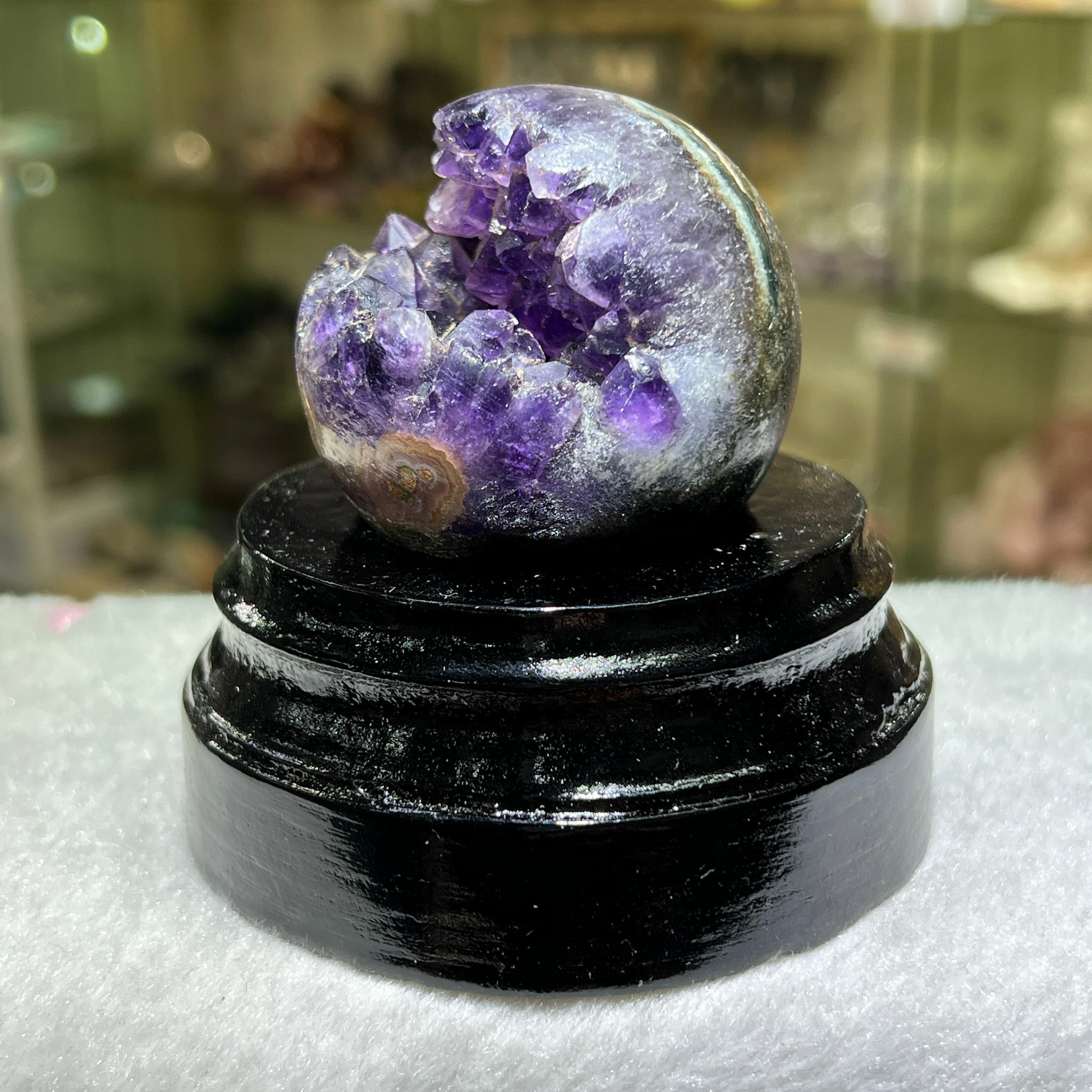 紫晶開口笑5.2cm+/-