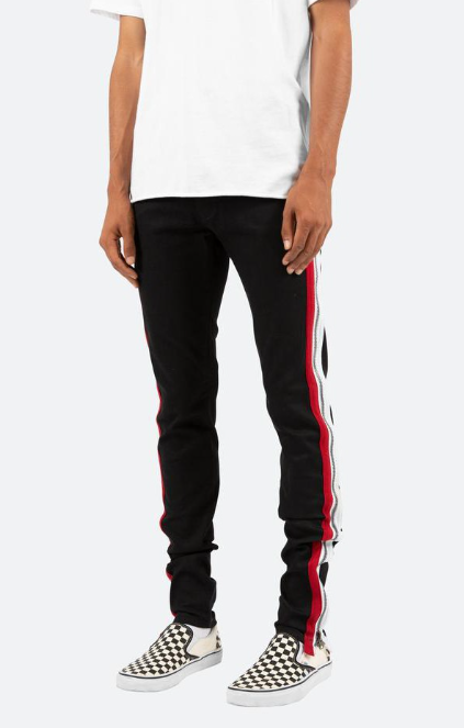 2019SS MNML S122 STRETCH TRACK DENIM 條紋 小賈斯汀