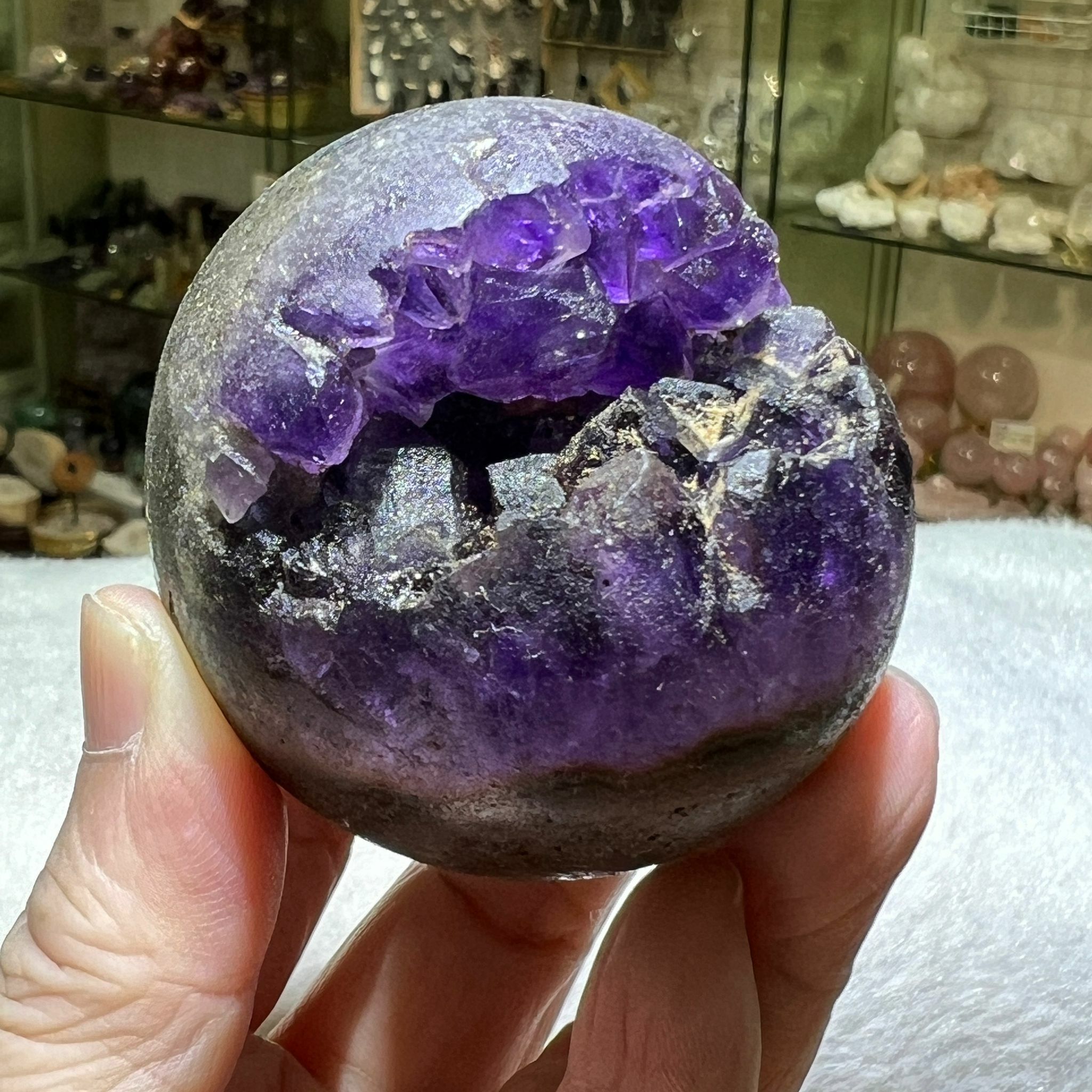 紫晶開口笑5.2cm+/-