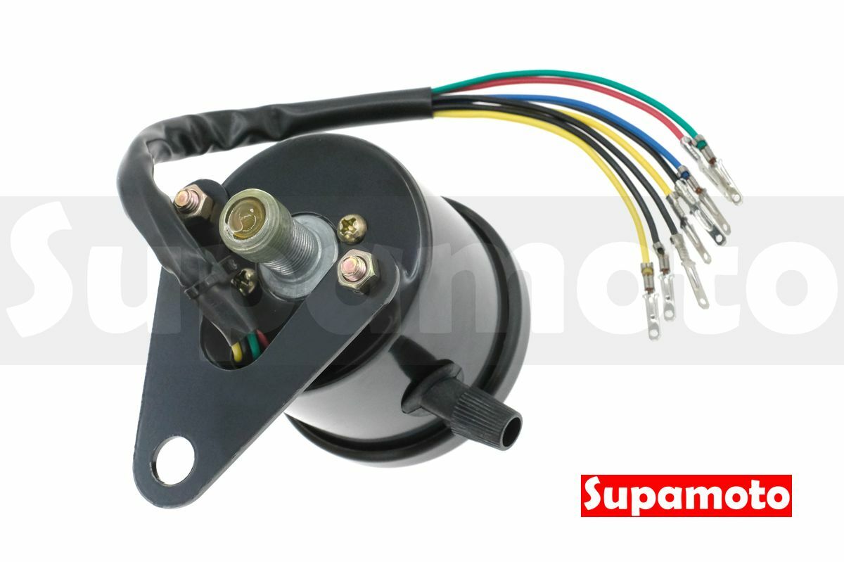 -Supamoto- 時速 里程 雙里程 里程表 小錶 小表 含指示燈 復古 咖啡 極簡 簡化