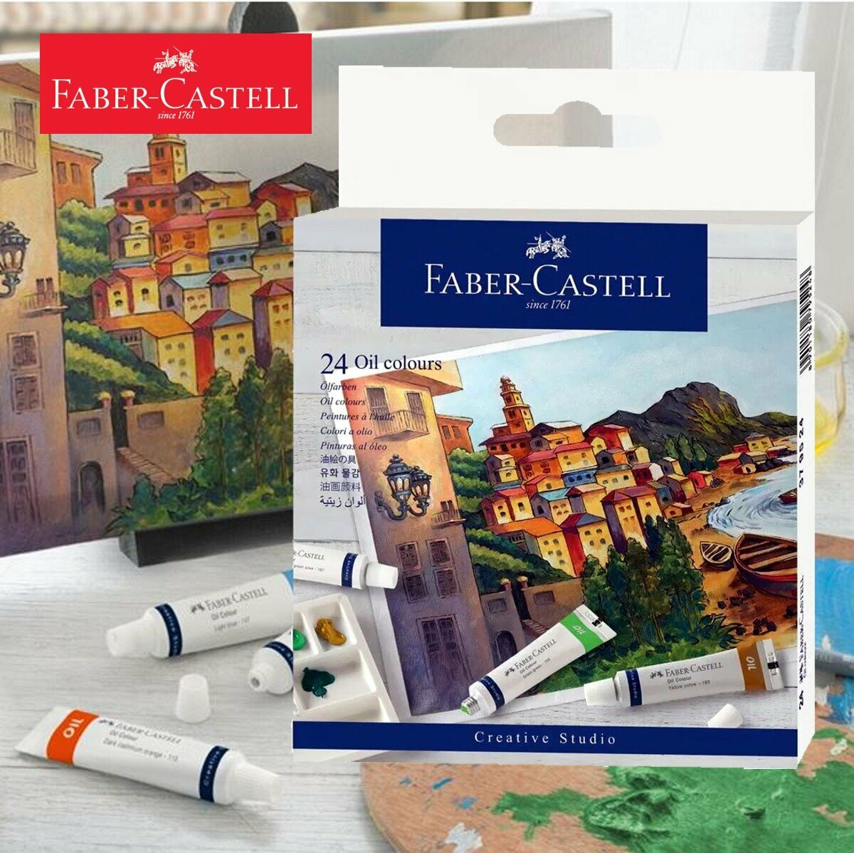 輝栢嘉 - 德國Faber®油畫顏彩料24色 (9毫升x24支裝) #379524《香港行貨》- 1 盒