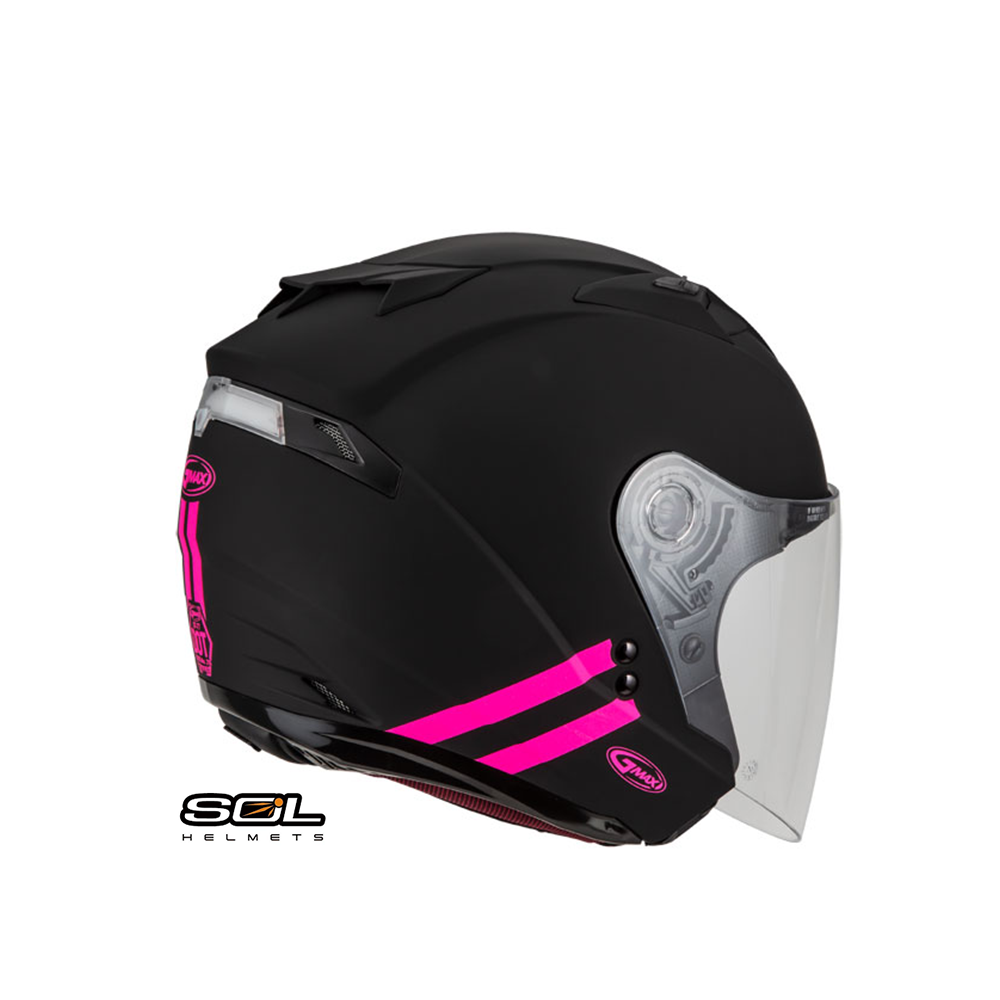 SOL GMAX OF-77 磐石 半罩安全帽 消光黑粉