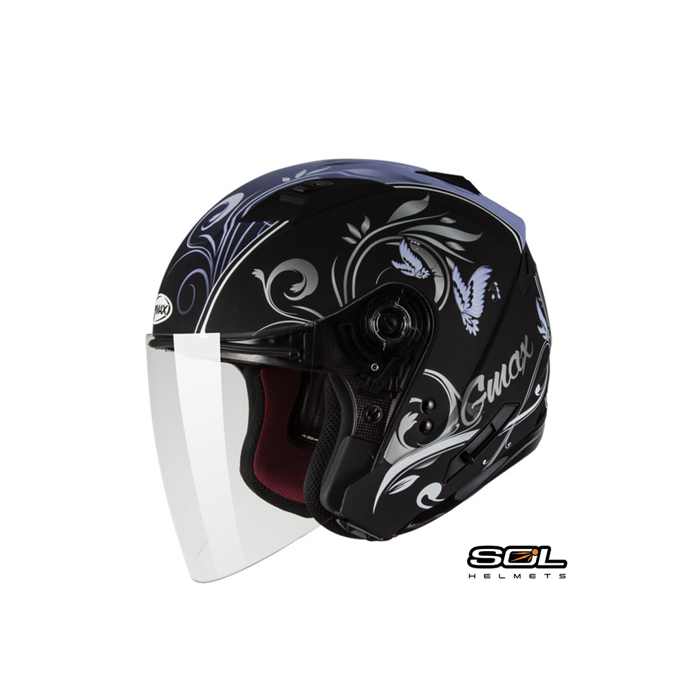 SOL GMAX OF-77 彩繪 蝴蝶三代 半罩安全帽