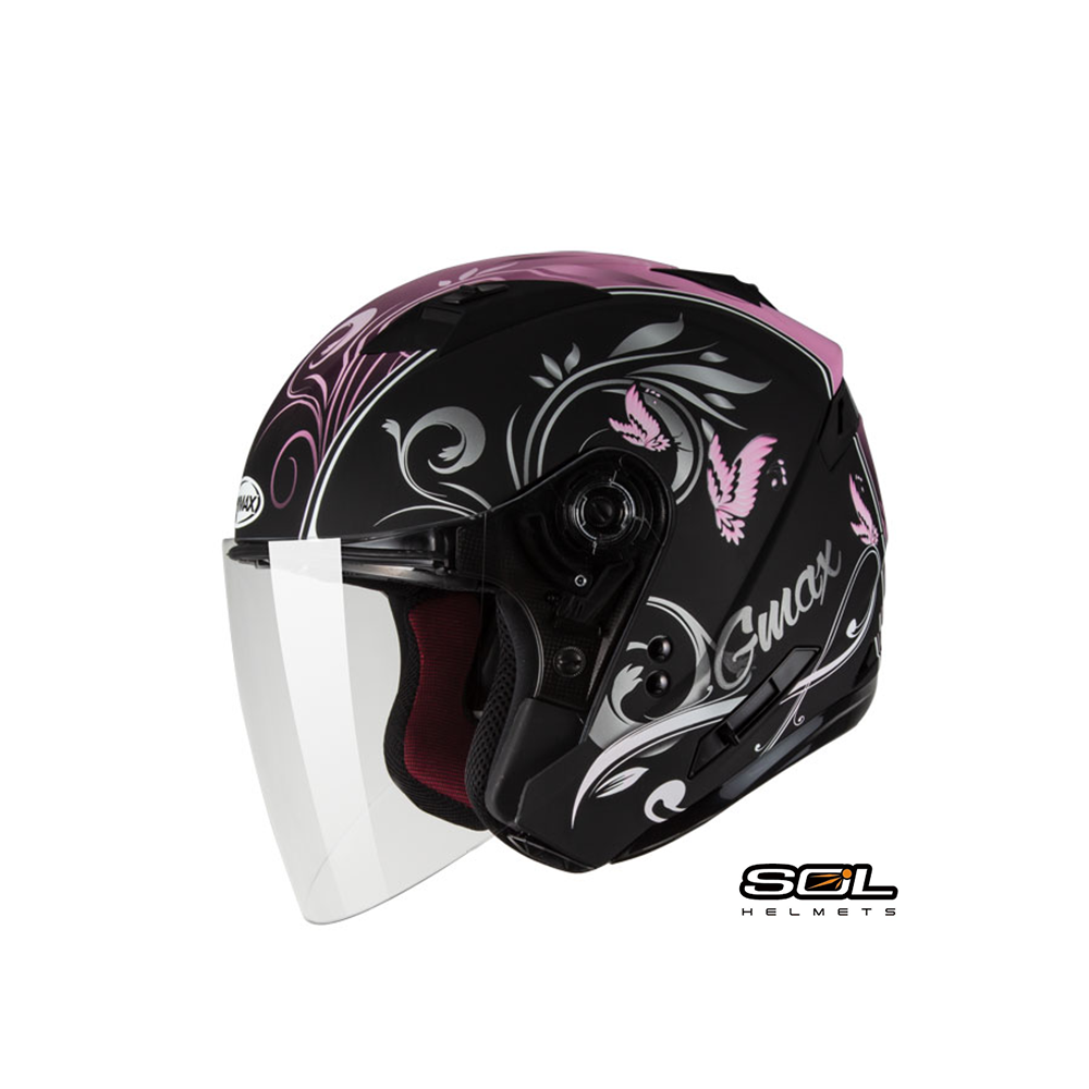 SOL GMAX OF-77 彩繪 蝴蝶三代 半罩安全帽