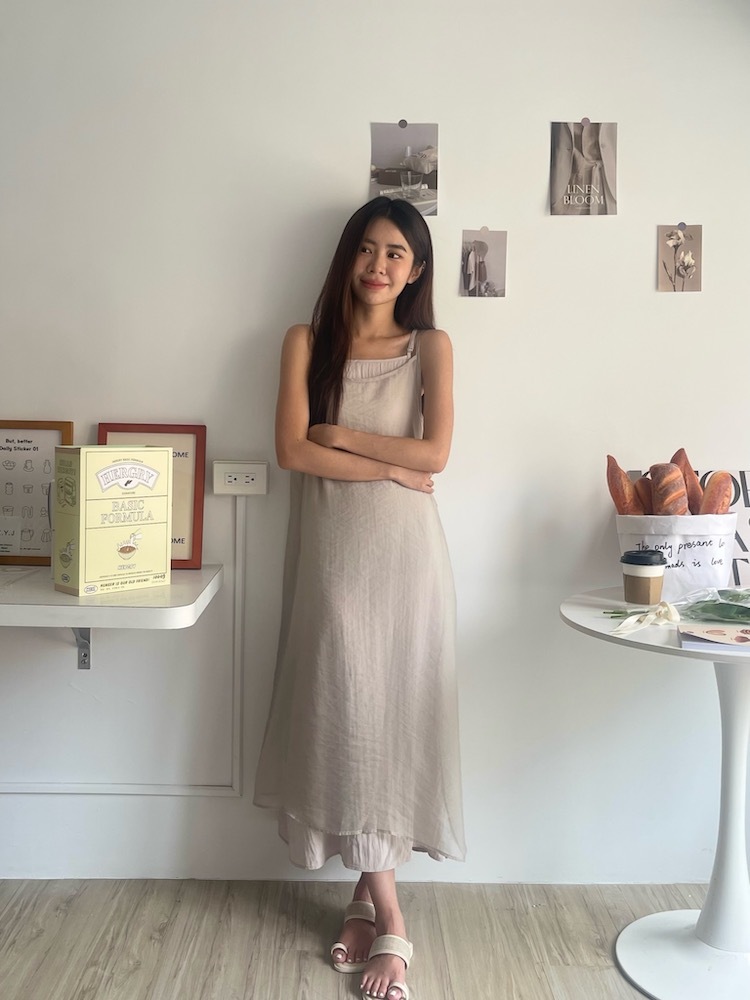 兩件式拼接日式洋裝