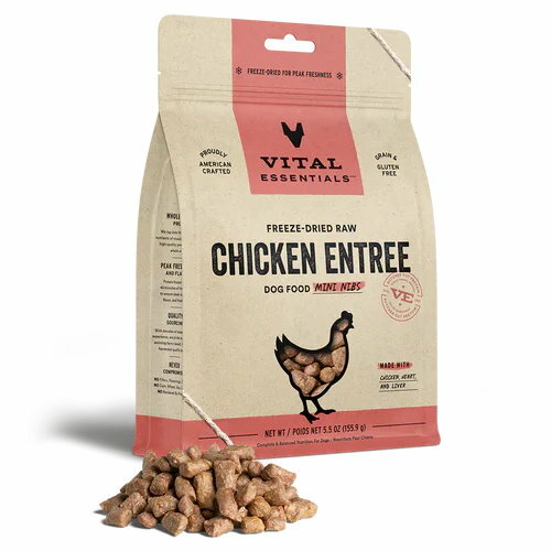 Vital Essentials  雞肉 凍乾迷你肉粒犬主糧