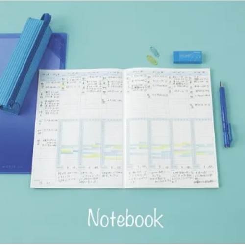 KOKUYO Campus筆記本計畫罫A5-週間時間軸-藍