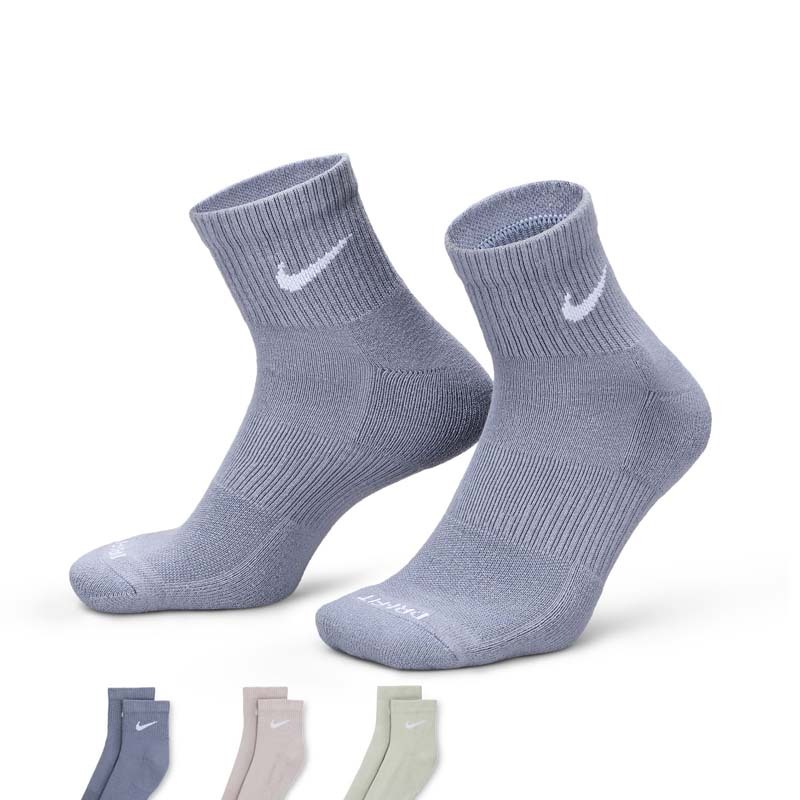 Nike Everyday Plus Cushioned 訓練短襪 緩震 三雙一入 襪子 三色 SX6890-933 [台灣現貨]
