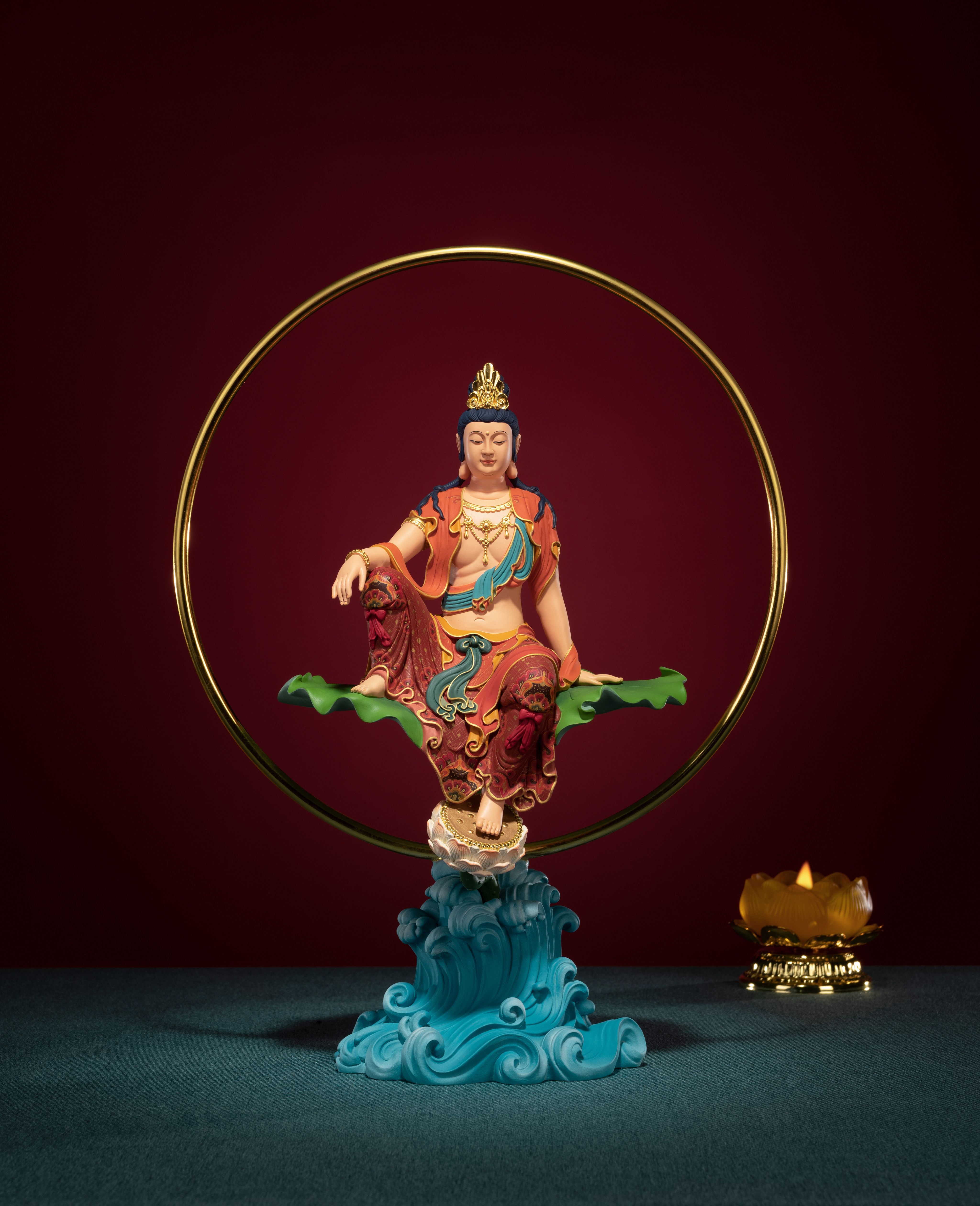 太銅．自在觀音｜收藏級藝術品｜銅作工藝品