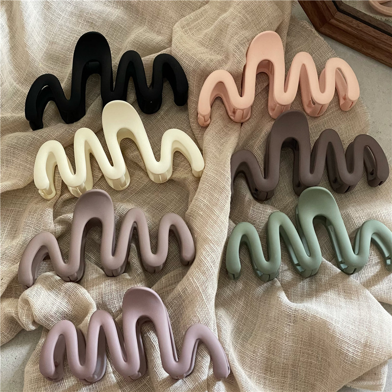 《4503》INS韓系波浪設計髮夾