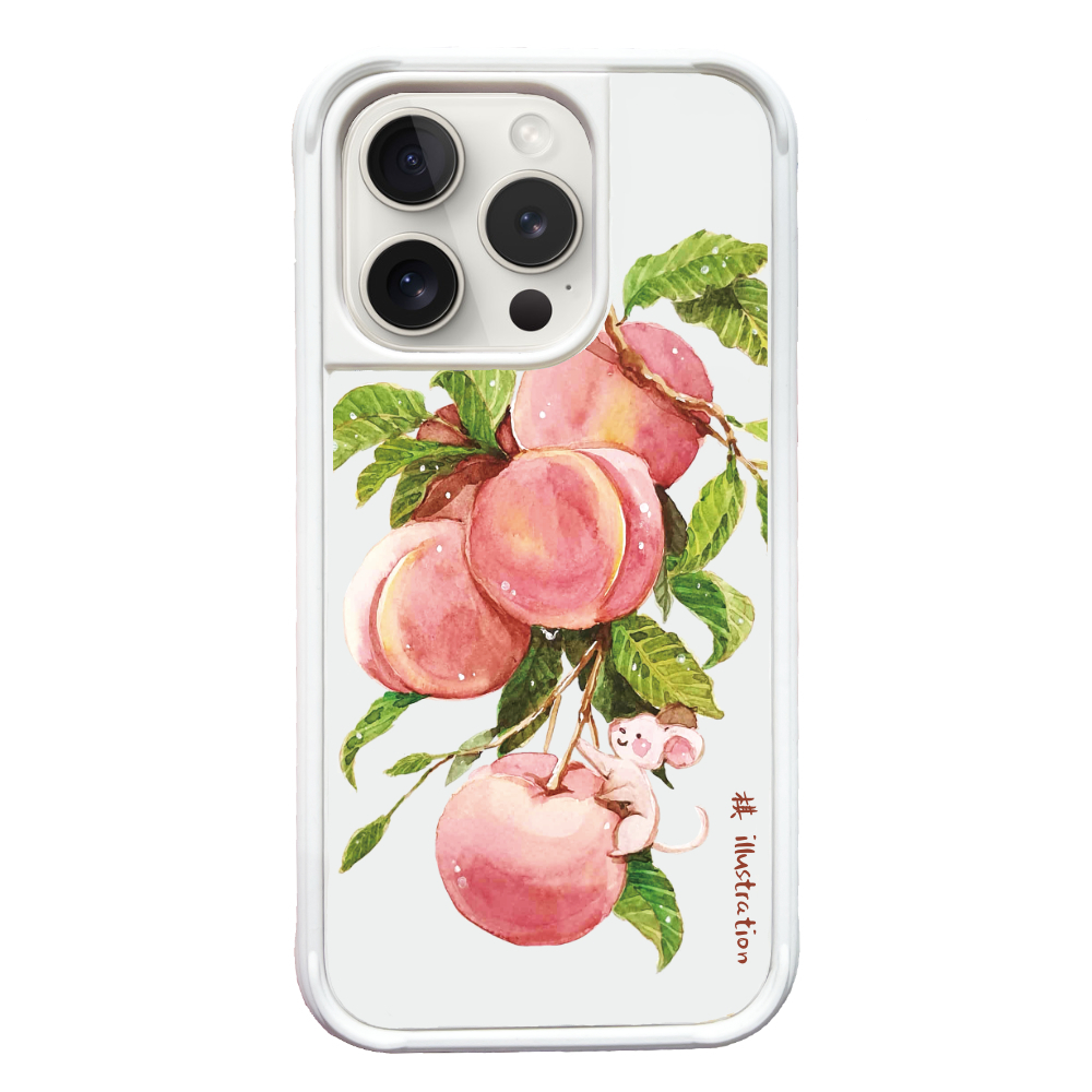 MagSafe 感應式卡槽防摔殼_For iPhone（Peach）