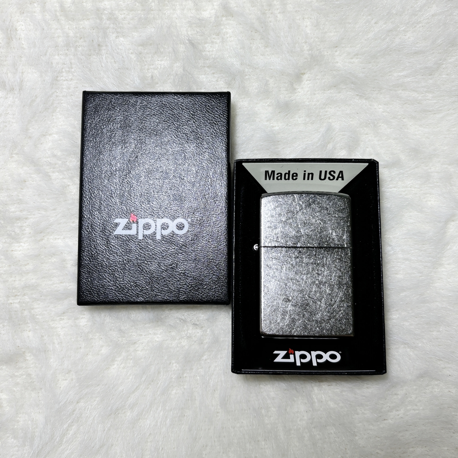 【zippo】德國原裝正品、Regular/經典系列、花沙鍍鉻、煤油打伙機 #Street Chrome