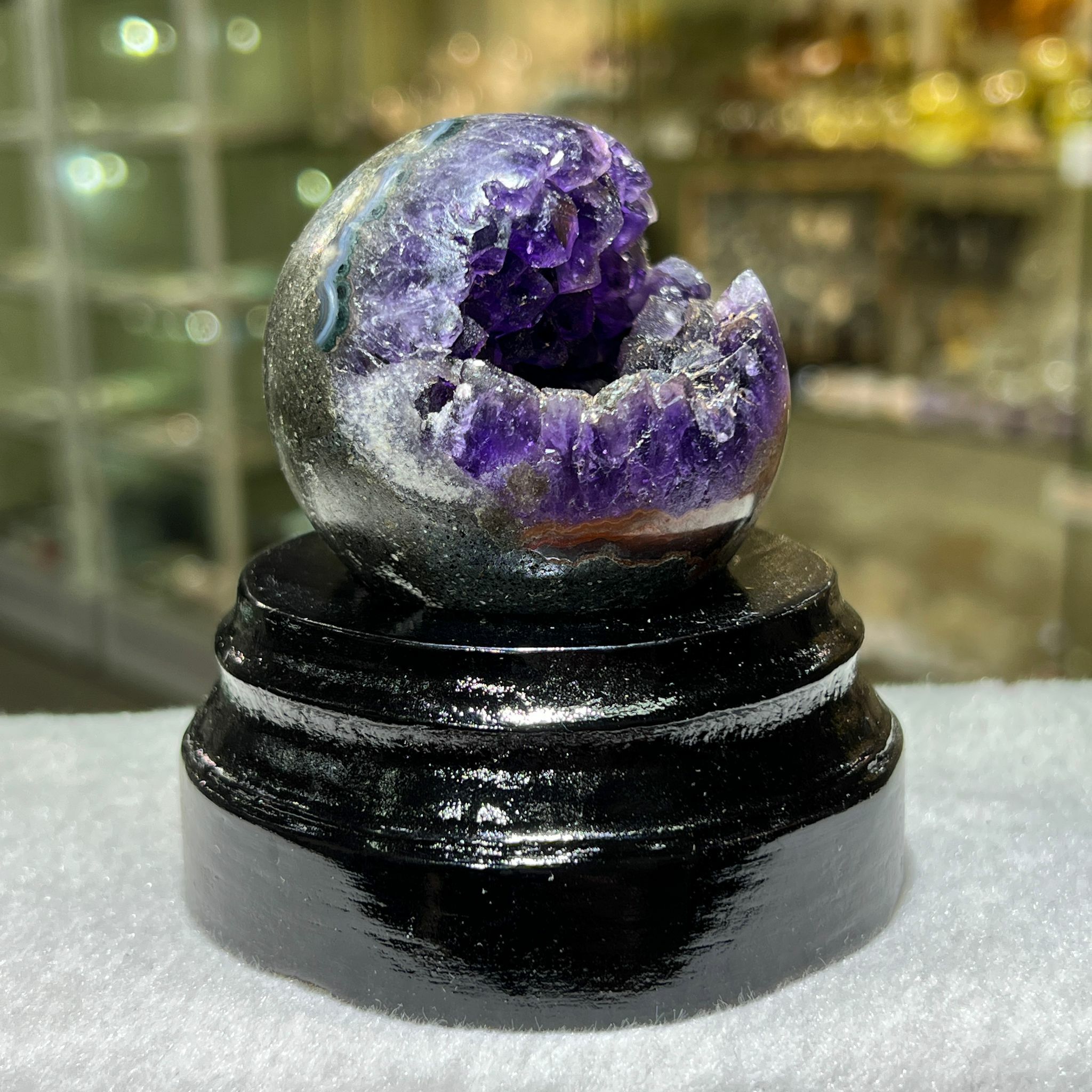 紫水晶 紫晶開口笑5.7cm+/-